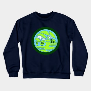 birds wetland house ecopop Crewneck Sweatshirt